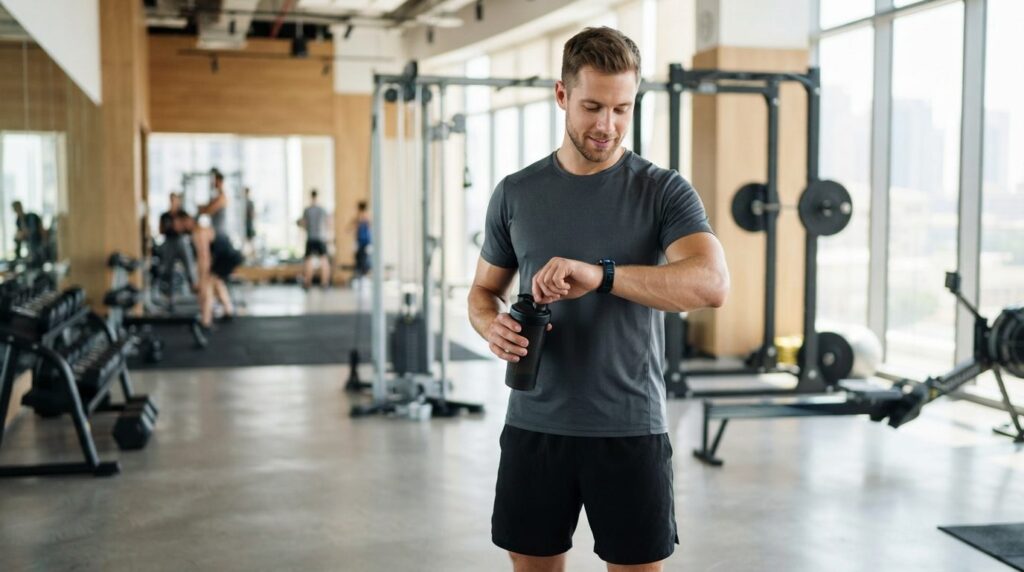 Professional photorealistic image of a healthy male in athle